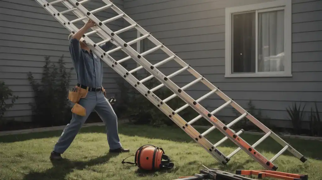 safety issues with telescopic ladder